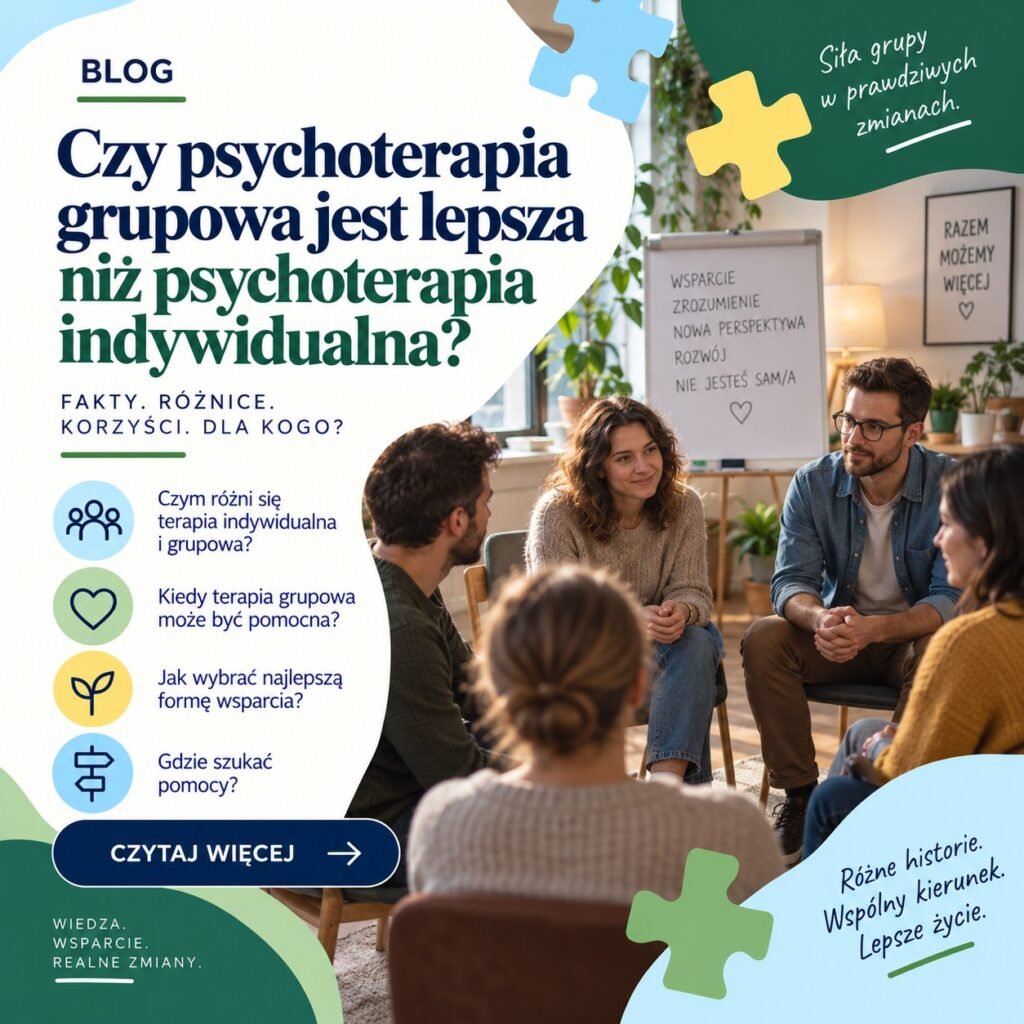Czy psychoterapia grupowa jest lepsza niż psychoterapia indywidualna
